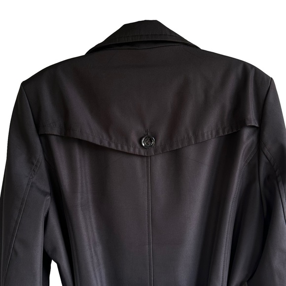 Calvin Klein Black Trench Jacket Coat Fall Quiet Luxury Minimalist - Picture 10 of 13